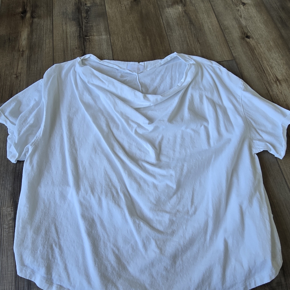 Nuuds Off The Shoulder White Tee